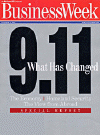 Major September 2002 US news magazine covers one year after the September 11, 2001 terrorist attacks.