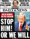 Click on the September 2002 newspaper front page image for a large image.