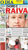 Click on the newspaper front cover picture for a larger image.