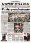 Click on the newspaper front cover picture for a larger image.