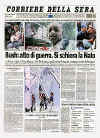 Click on the newspaper front cover picture for a larger image.