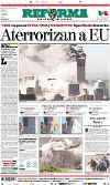 Click on the international newspaper front cover headlines for a larger image.