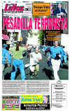 Click on the international newspaper front cover headlines for a larger image.