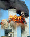 Pictures, photos, or images are  AP or Reuters. Click on the pictures for a larger image. On September 11, 2001 terrorists attack the World Trade Center towers in New York City.