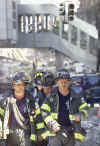 NYC Image  Reuters. In the aftermath of the September 11, 2001 terrorist attacks on the World Trade Center in New York City, firemen and rescue workers search for survivors, and extenguish flames in the massive rubble from the 09-11-2001 attack.