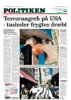 Click on the newspaper front cover picture for a larger image.