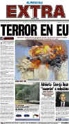 Click on the international newspaper front cover headlines for a larger image.