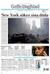 Click on the international newspaper front cover headlines for a larger image.