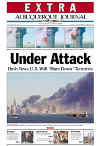 Click on the USA newspaper front page headlines and covers pictures for a larger newspaper cover image from the week of September 11, 2001.