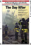 Click on the USA newspaper front page headlines and covers pictures for a larger newspaper cover image from the week of September 11, 2001.