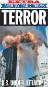 Click on the USA newspaper front page headlines and covers pictures for a larger newspaper cover image from the week of September 11, 2001.