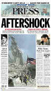 Click on the USA newspaper front page headlines and covers pictures for a larger newspaper cover image from the week of September 11, 2001.