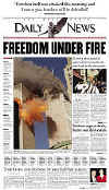 Click on the USA newspaper front page headlines and covers pictures for a larger newspaper cover image from the week of 9-11-2001.