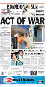 Click on the newspaper front cover picture for a larger image.