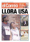 Click on the international newspaper front cover headlines for a larger image.