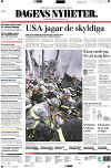 Click on the international newspaper front cover headlines for a larger image.