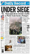 Click on the USA newspaper front page headlines and covers pictures for a larger newspaper cover image from the week of 9-11-2001.