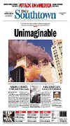 Click on the USA newspaper front page headlines and covers pictures for a larger newspaper cover image from the week of 9-11-2001.