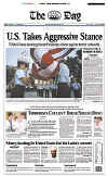 Click on the USA newspaper front page headlines and covers pictures for a larger newspaper cover image from the week of 9-11-2001.