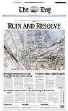 Click on the USA newspaper front page headlines and covers pictures for a larger newspaper cover image from the week of 9-11-2001.