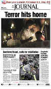 Click on the USA newspaper front page headlines and covers pictures for a larger newspaper cover image from the week of September 11, 2001.