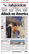 Click on the USA newspaper front page headlines and covers pictures for a larger newspaper cover image from the week of September 11, 2001.