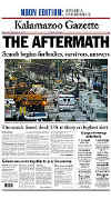 Click on the USA newspaper front page headlines and covers pictures for a larger newspaper cover image from the week of 9-11-2001.