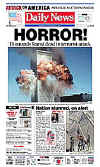 Click on the USA newspaper front page headlines and covers pictures for a larger newspaper cover image from the week of 9-11-2001.