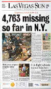 Click on the USA newspaper front page headlines and covers pictures for a larger newspaper cover image from the week of 9-11-2001.