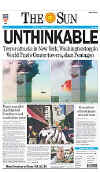 Click on the USA newspaper front page headlines and covers pictures for a larger newspaper cover image from the week of 9-11-2001.