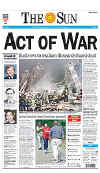 Click on the USA newspaper front page headlines and covers pictures for a larger newspaper cover image from the week of 9-11-2001.