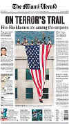 Click on the USA newspaper front page headlines and covers pictures for a larger newspaper cover image from the week of 9-11-2001.