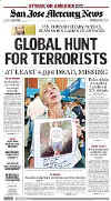 Click on the newspaper front page headlines for a larger image.