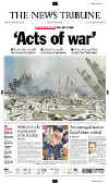 Click on the newspaper front page headlines for a larger image.