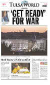 Click on the newspaper front page headlines for a larger image.