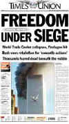 Click on the USA newspaper front page headlines and covers pictures for a larger newspaper cover image from the week of September 11, 2001.