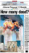 Click on the USA newspaper front page headlines and covers pictures for a larger newspaper cover image from the week of September 11, 2001.