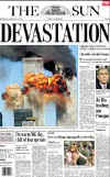 Click on the USA newspaper front page headlines and covers pictures for a larger newspaper cover image from the week of 9-11-2001.