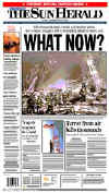 Click on the USA newspaper front page headlines and covers pictures for a larger newspaper cover image from the week of 9-11-2001.