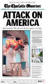 Click on the USA newspaper front page headlines and covers pictures for a larger newspaper cover image from the week of 9-11-2001.