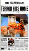 Click on the USA newspaper front page headlines and covers pictures for a larger newspaper cover image from the week of 9-11-2001.