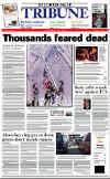 Click on the USA newspaper front page headlines and covers pictures for a larger newspaper cover image from the week of 9-11-2001.