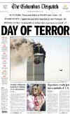 Click on the USA newspaper front page headlines and covers pictures for a larger newspaper cover image from the week of 9-11-2001.