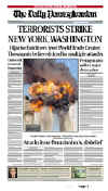 Click on the USA newspaper front page headlines and covers pictures for a larger newspaper cover image from the week of 9-11-2001.