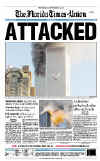 Click on the USA newspaper front page headlines and covers pictures for a larger newspaper cover image from the week of September 11, 2001.