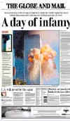 Click on the newspaper front cover picture for a larger image.