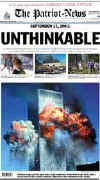 Click on the USA newspaper front page headlines and covers pictures for a larger newspaper cover image from the week of September 11, 2001.