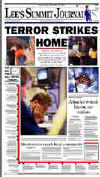 Click on the USA newspaper front page headlines and covers pictures for a larger newspaper cover image from the week of 9-11-2001.