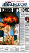 Click on the USA newspaper front page headlines and covers pictures for a larger newspaper cover image from the week of 9-11-2001.