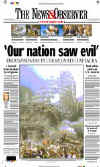 Click on the USA newspaper front page headlines and covers pictures for a larger newspaper cover image from the week of September 11, 2001.